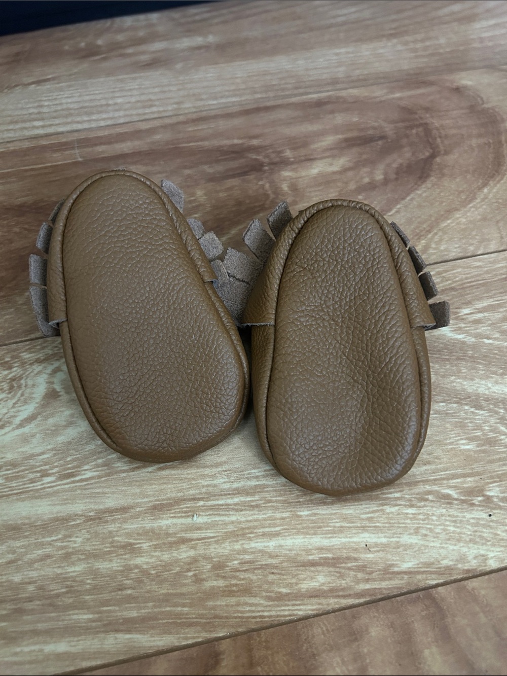 Bird Rock Baby Fringe Moccasin Leather Shoes - Picture 2 of 2